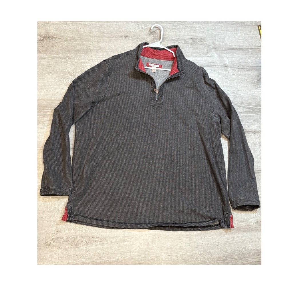 Carbon2Cobalt Pullover 1/4 Zip Long Sleeve‎ Casual Comfy Mens Top XXL